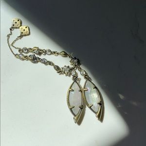 Kendra Scott chain earrings antique brass